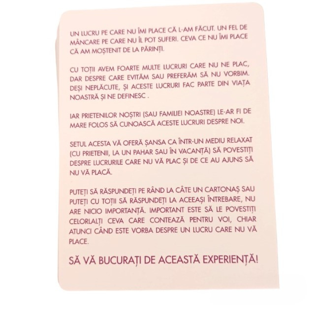 Joc educativ Lucruri care NU îmi plac [7]