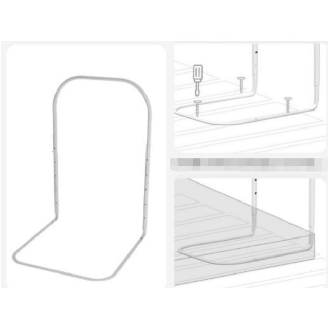 PRODUS RESIGILAT - Mini-Bumper protectie pat, 50(L)x56(H) cm, Roz pastel [6]