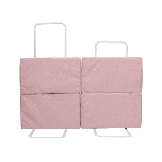 PRODUS RESIGILAT - Mini-Bumper protectie pat, 50(L)x56(H) cm, Roz pastel [4]