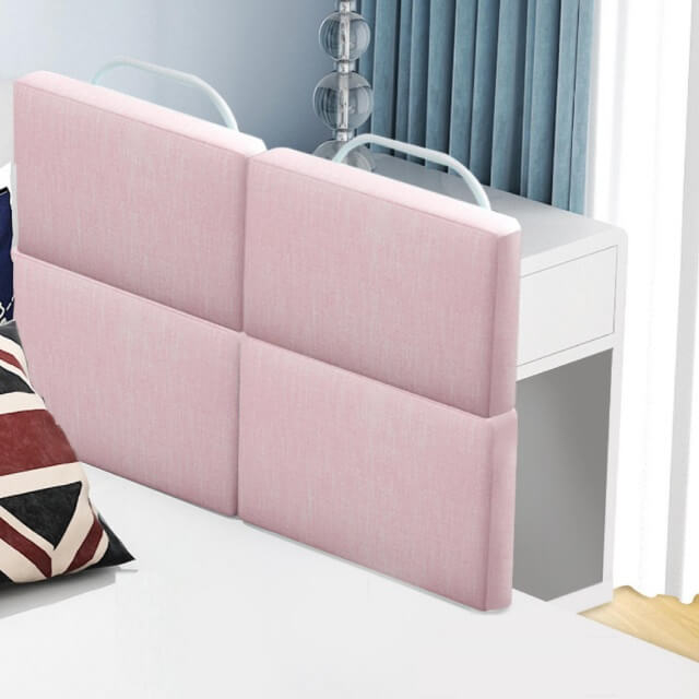 PRODUS RESIGILAT - Mini-Bumper protectie pat, 50(L)x56(H) cm, Roz pastel [3]