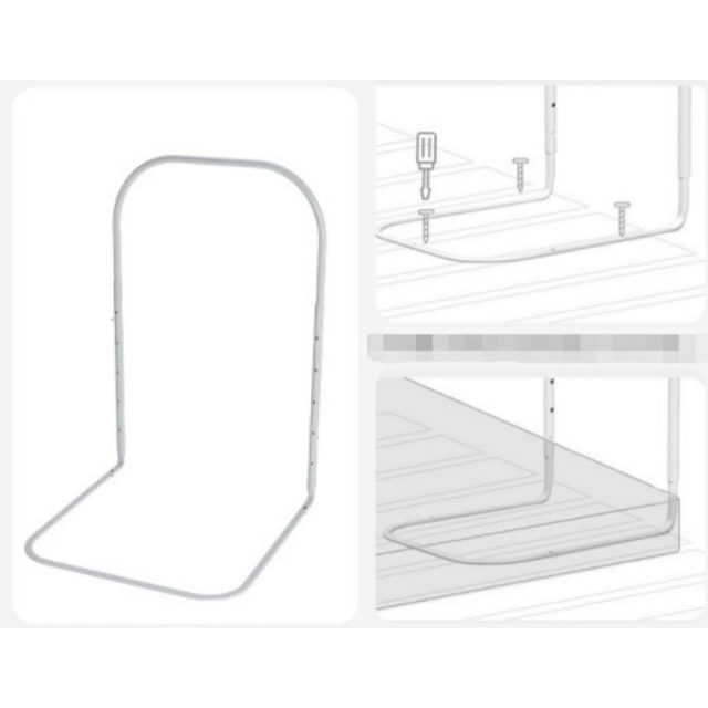 Mini-Bumper protectie pat, 60(L)x56(H) cm, Verde [6]
