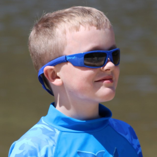 Ochelari J-Banz, Wraparound, 4-10 ani, Albastru