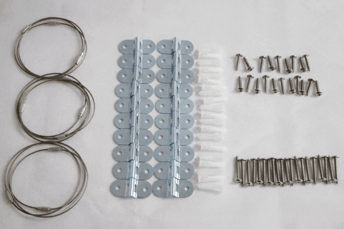 Pachet ancore mobila, metalice, sigurante pentru protejarea copiilor, protectie cutremur, Empria, 10 Seturi [4]