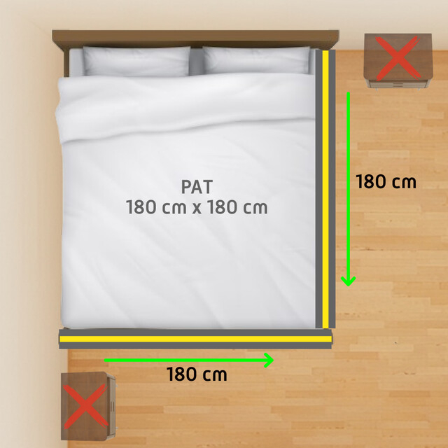 PACHET: 2 Bariere protectie pat copii, Rabatabile, pat de 180x180 cm [3]