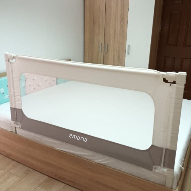 PACHET: 3 Bariere protectie pat copii, cu siguranta dubla, pat de 150x200 cm [15]