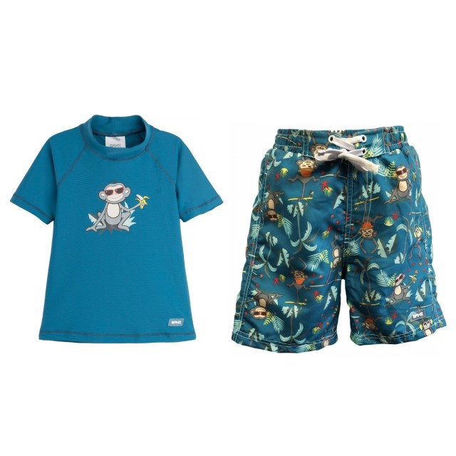 PACHET: BERMUDE + TRICOU, Petrol Jungle, Marimea 2 [4]