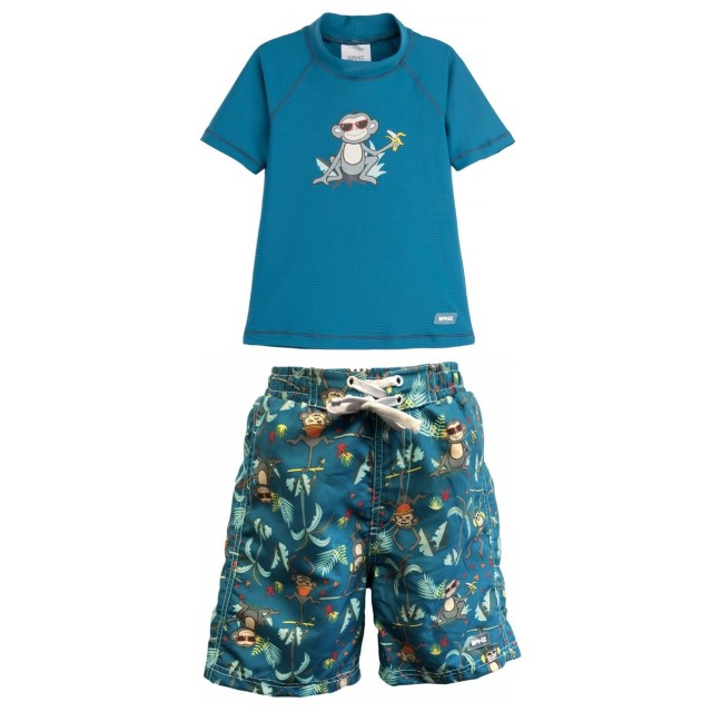 PACHET: BERMUDE + TRICOU, Petrol Jungle, Marimea 2 [2]
