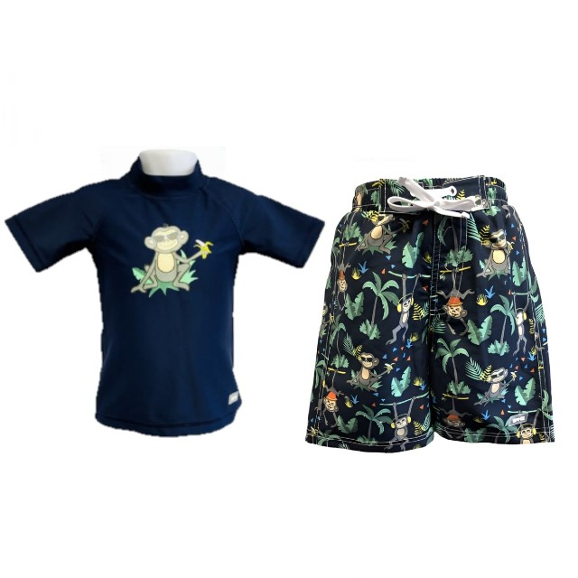 PACHET: BERMUDE + TRICOU, Navy Jungle, Marimea 4 [10]
