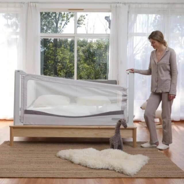 PACHET PREMIUM: 3 Protectii laterale pat, XXL de dimensiuni 150x200 cm + 2 Seturi Conectori [5]