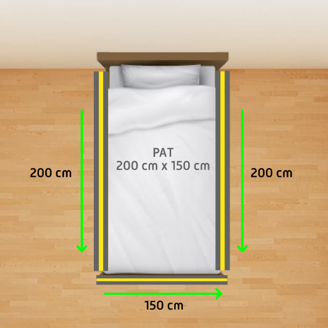 PACHET PREMIUM: 3 Protectii laterale pat, XXL de dimensiuni 150x200 cm + 2 Seturi Conectori [2]