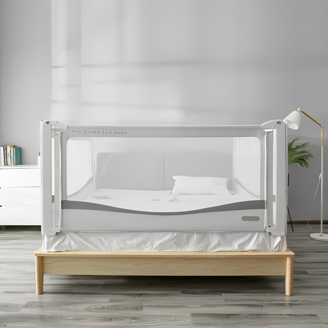 PACHET PREMIUM: 3 Protectii laterale pat, XXL de dimensiuni 150x200 cm + 2 Seturi Conectori [3]
