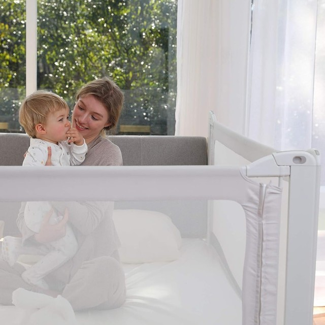 PACHET PREMIUM: 2 Protectii laterale pat, XXL de dimensiuni 150x200 cm + Set Conectori [3]
