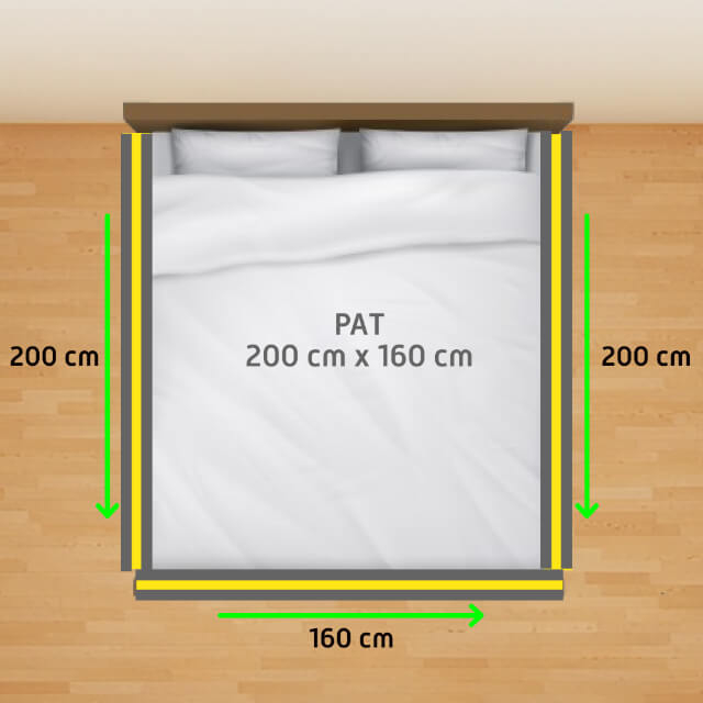 PACHET PREMIUM: 3 Protectii laterale pat, XXL dimensiuni 160x200 cm + 2 Seturi Conectori [2]
