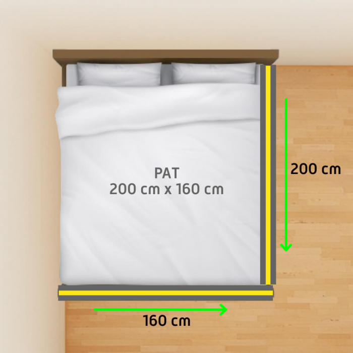 PACHET PREMIUM: 2 Protectii laterale pat, XXL dimensiuni 160x200 cm + Set Conectori [2]