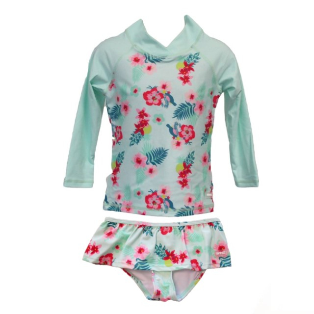 PACHET: SLIP + BLUZA, BANZ - Floral Mint, Marimea 8 [2]
