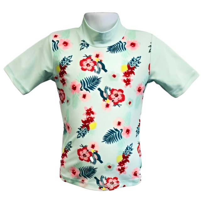 PACHET: SLIP + TRICOU, Floral Mint, Marimea 2 [4]