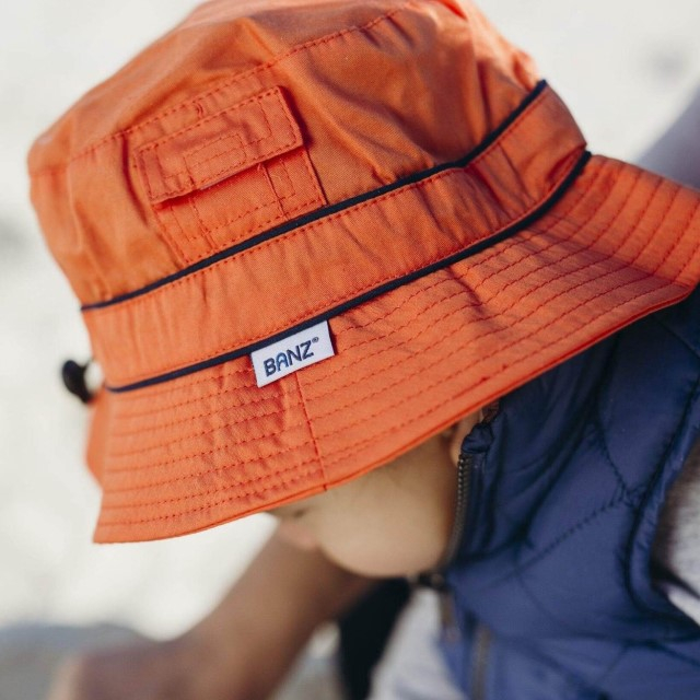Palarie Bebelusi Bucket, Protectie Solara UPF50+, Orange, Diverse marimi [4]