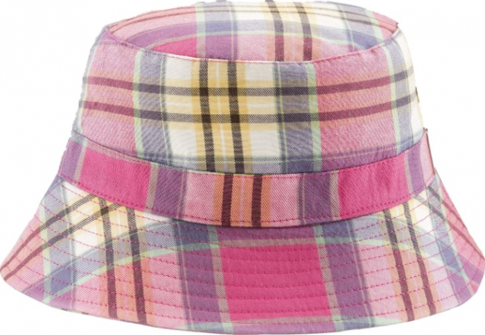 Palarie Copii Bucket, Protectie Soare UPF50+, Pink Check, 4 - 6 ani