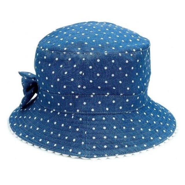 Palarie Copii Bucket, Protectie Solara UPF50+, Blue Dots, Diverse marimi [3]
