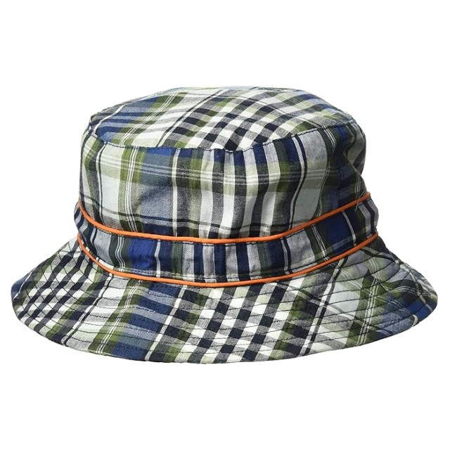 Palarie Bebelusi Bucket, Protectie Solara UPF50+, Navy Check, 6 - 24 luni [3]