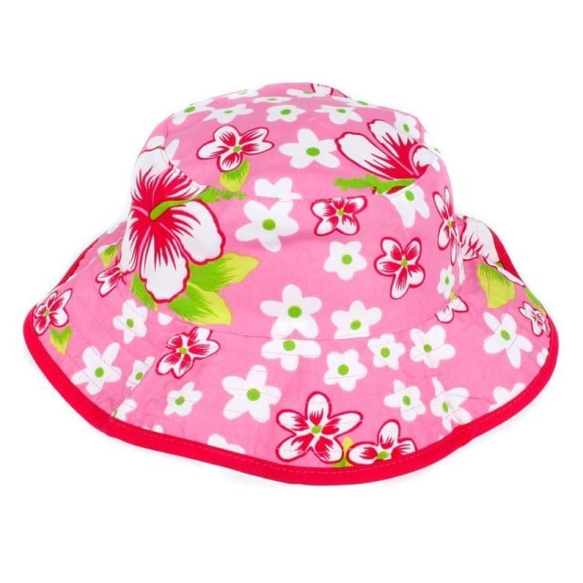 Palarie Copii Reversibila, Protectie Soare UPF50+, Floral Pink, Diverse marimi [6]