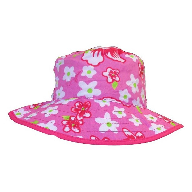 Palarie Copii Reversibila, Protectie Soare UPF50+, Floral Pink, Diverse marimi [4]