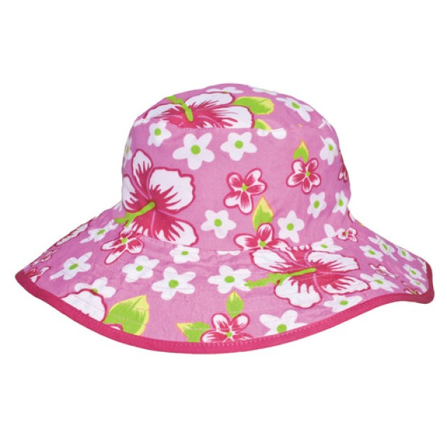 Palarie Copii Reversibila, Protectie Soare UPF50+, Floral Pink, Diverse marimi