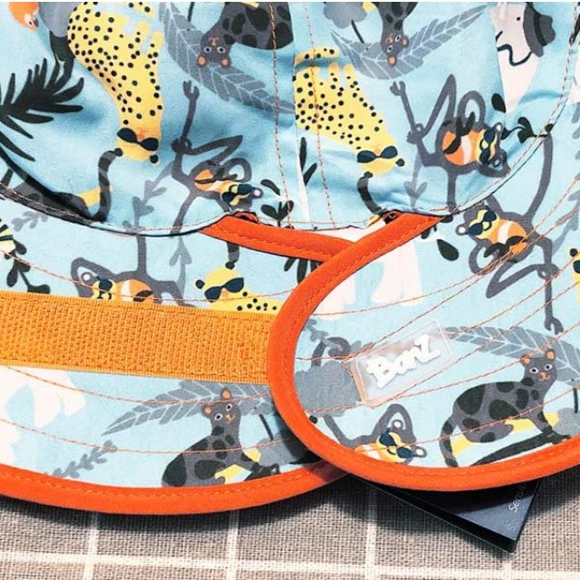 Palarie Bebelusi Reversibila, Protectie Solara UPF50+, Jungle Light, 0 - 2 ani [4]