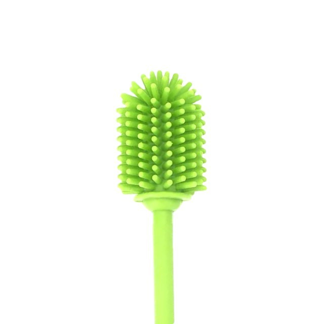 Perie din silicon pentru biberoane, sticle, pahare, fara BPA, sterilizabila, Empria, Verde [2]