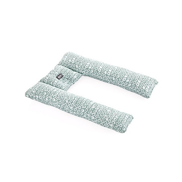 Perna 3 in 1, babynest, pentru gravide si pentru alaptare in forma de u babyjem, verde