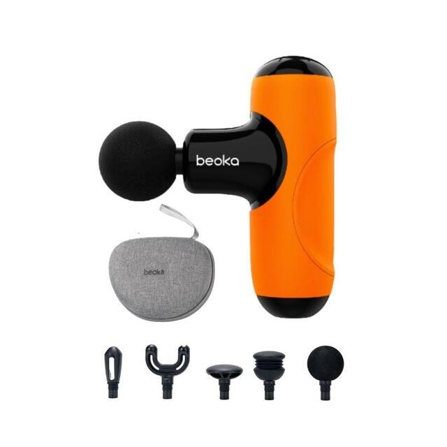 Pistol Masaj Premium - Aparat Masaj Ultra-Portabil, 5 Capete, 5 Viteze, 3000 Percutii, Motor Silentios, Carcasa Depozitare,Diverse culori [11]