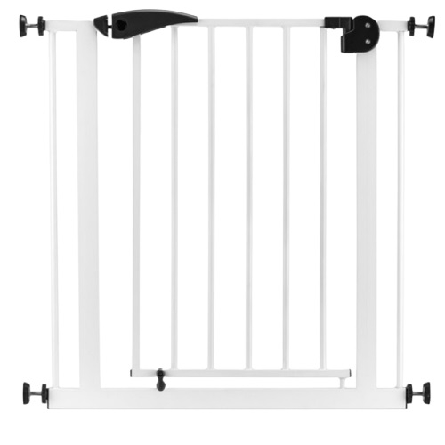 Produs resigilat - poarta de siguranta pentru scari sau usi, 76-80 cm, siguranta dubla, alb mat