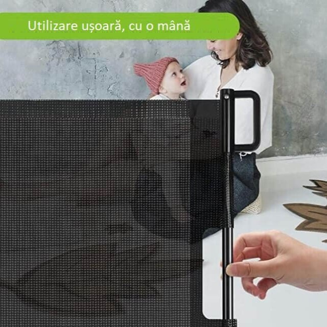 Poarta de siguranta retractabila extra lunga, 180 cm, Diverse dimensiuni si culori [6]