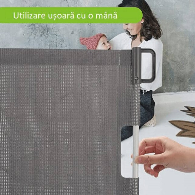 Poarta siguranta caini, pisici, copii, protectie scari si usi, dimensiune ajustabila, Empria, Diverse dimensiuni si culori [3]