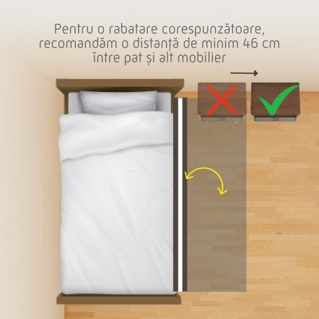 PRODUS RESIGILAT - Bariera protectie pat copii, rabatabila, H 70 - 83 cm, Diverse dimensiuni si culori [4]