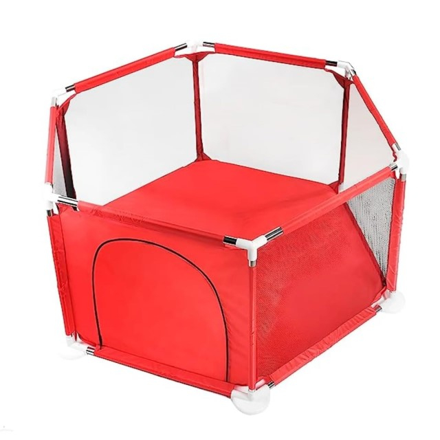 PRODUS RESIGILAT - Spatiu de joaca tarc bebe, hexagonal, Empria, Rosu [3]