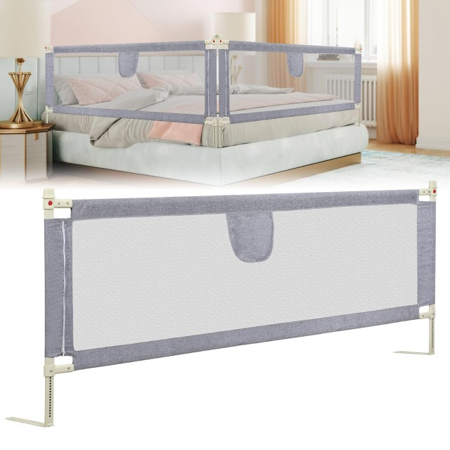 Protectie pat copii, inaltime ajustabila 69-97 cm, 215 cm [3]