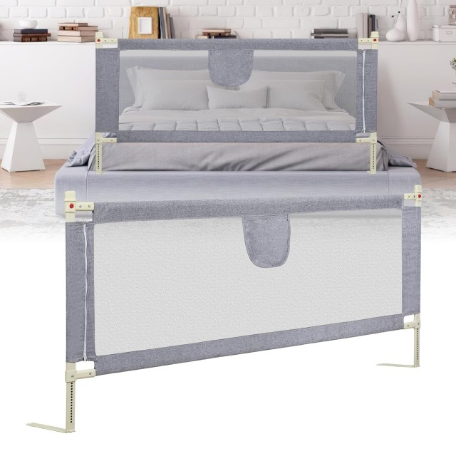Protectie pat copii, inaltime ajustabila 69-97 cm, 215 cm [5]
