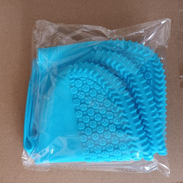 Protectii pentru incaltaminte, impermeabile de silicon, anti-alunecare, Empria, marime S 30 - 34, Bleu [6]