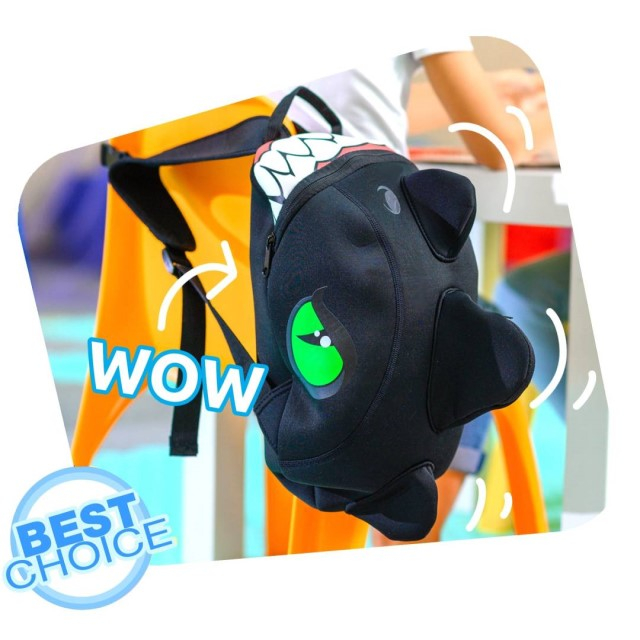 Rucsac pentru copii, model 3D cu Dragon, bretele ajustabile, Diverse culori [5]