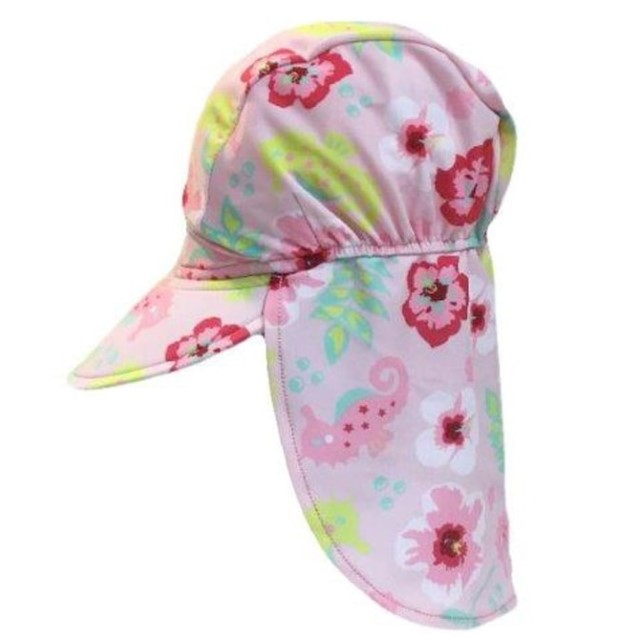 Sapca protectie soare cu protectie gat, Floral Pink, Diverse marimi [5]