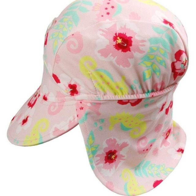 Sapca protectie soare cu protectie gat, Floral Pink, Diverse marimi [3]