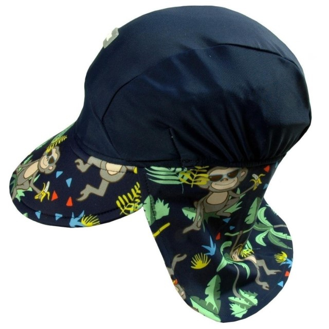 Sapca protectie soare cu protectie gat, Jungle Mix, Marimea L, 4-8 ani [6]