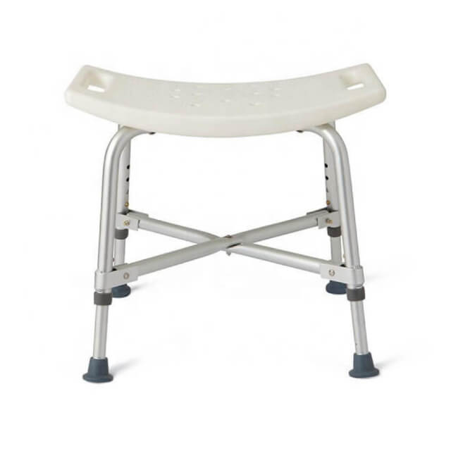 Scaun de dus, scaun de baie, Empria, rezistent pana la 250 kg, inaltime ajustabila 39-56 cm, sezut 51x30 cm
