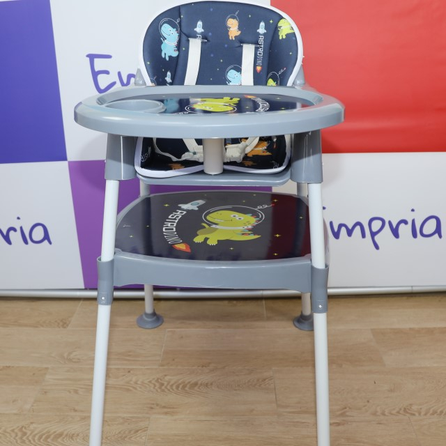 PRODUS RESIGILAT - Scaun masa copii si bebelusi, Empria, 3 in 1, multifunctional, transformabil in scaunel si masuta, Aviator [11]