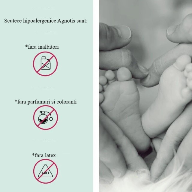 Scutece hipoalergenice Supreme Agnotis, marimea nr.1, 2-5 kg, 44 bucati [5]