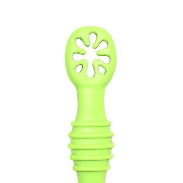 Set 2 pre-lingurite diversificare bebelusi, Faza 1 + Faza 2, silicon alimentar, Empria, Verde [8]