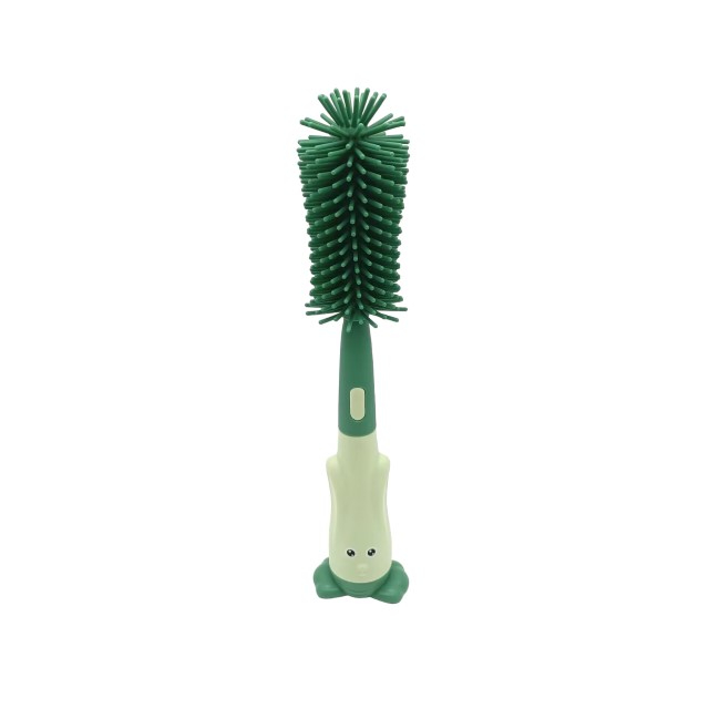 Set 3 perii din silicon pentru biberoane, tetine, suzete, paie, bebelusi, din silicon, fara BPA, Empria, Verde [7]