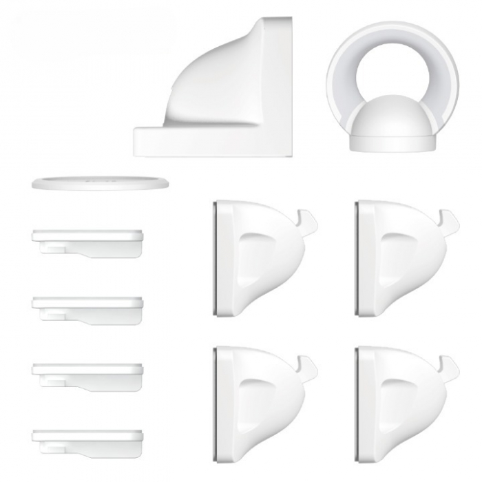Set sigurante magnetice pentru sertare, Empria, 4 bucati, Alb/Gri [2]