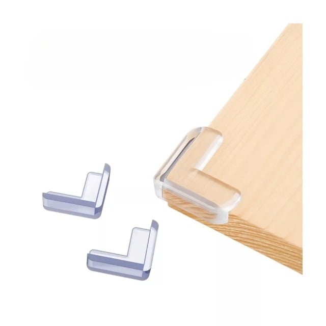 Set 4 protectii colturi, forma L, silicon transparent, 1.5x0.5x4.0 cm [7]